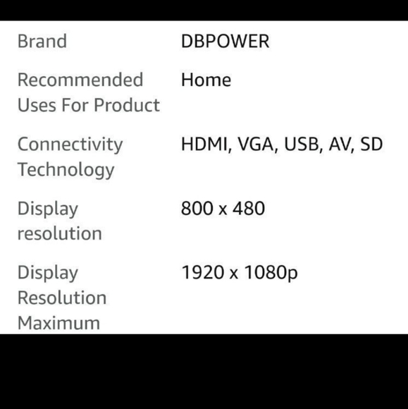 DP power portable projector - Picture 5 of 5